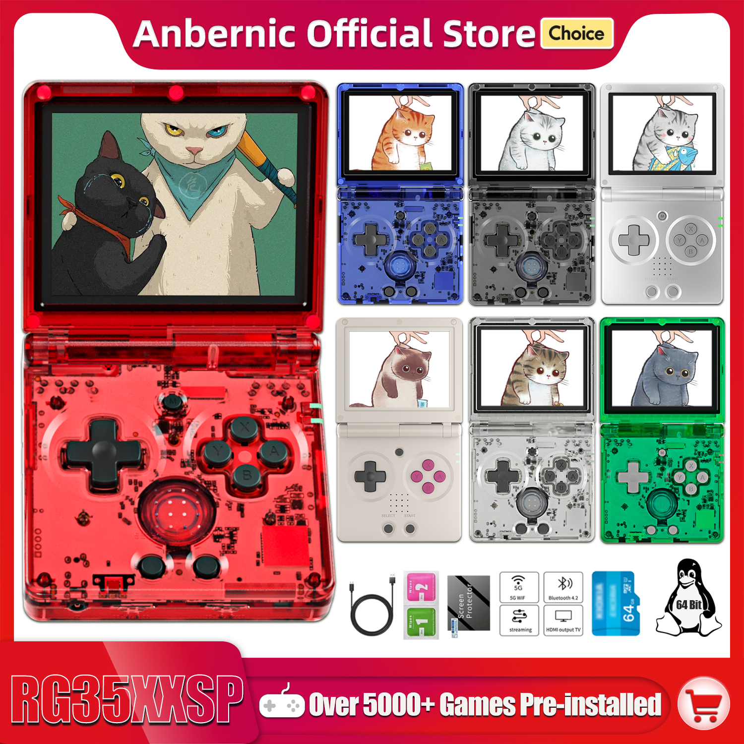 Retro Gaming Years - Anbernic NEW RG35XXSP Flip Handheld Game