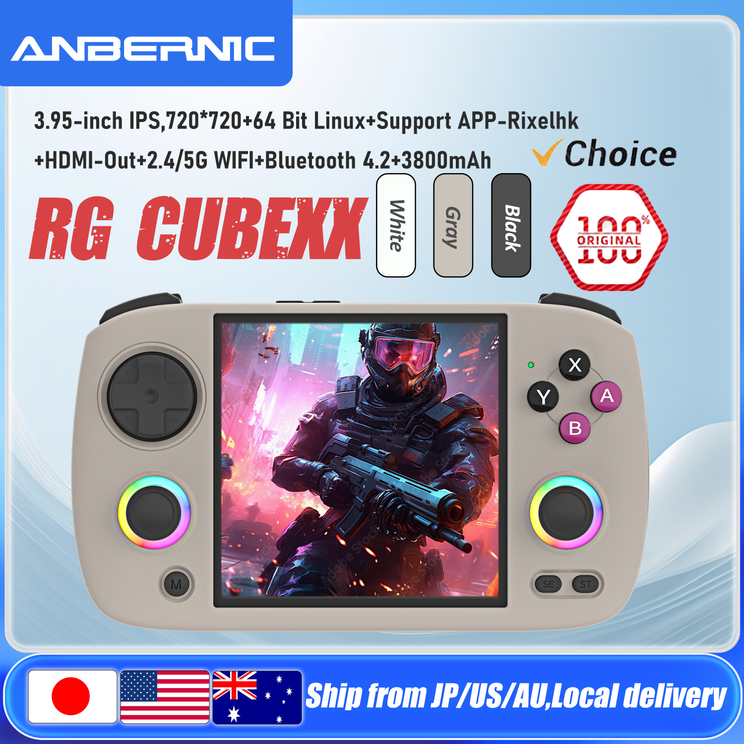 Retro Gaming Mobile - ANBERNIC RG CubeXX Handheld Game Console