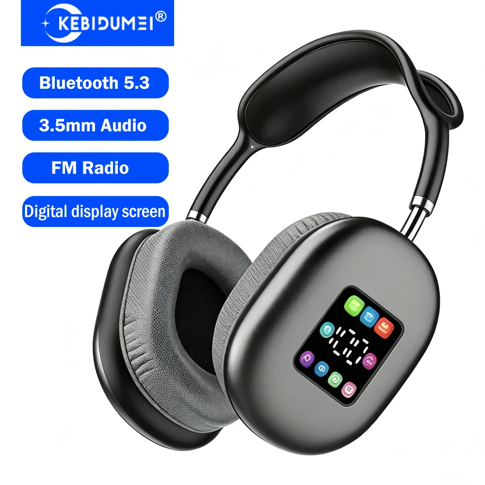 Retro Gaming Headset - KEBIDUMEI Bluetooth 5.3 Headphones with Color