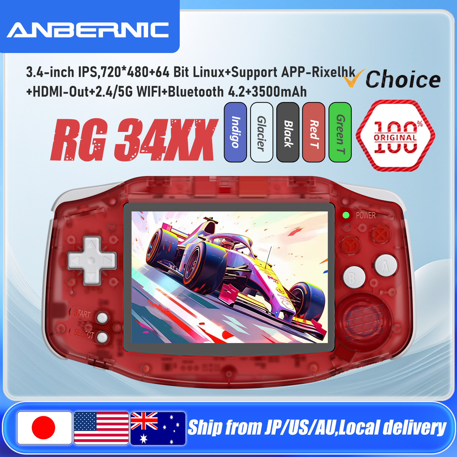 Retro Gaming On Linux - ANBERNIC RG34XX Handheld Game Consoles RG