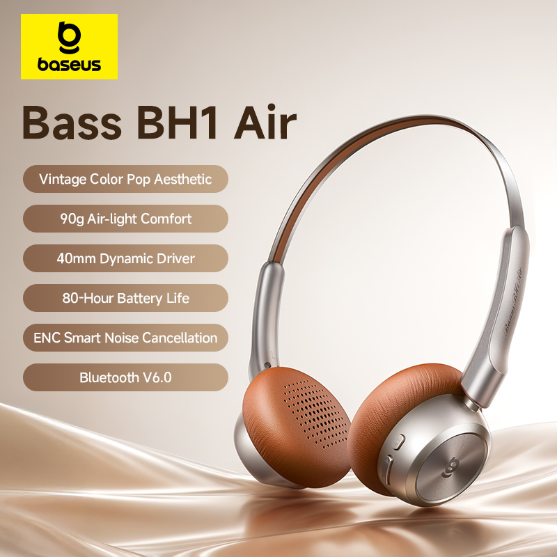 Retro Gaming Headset - Baseus BH1 Air Wireless Headphones Bluetooth