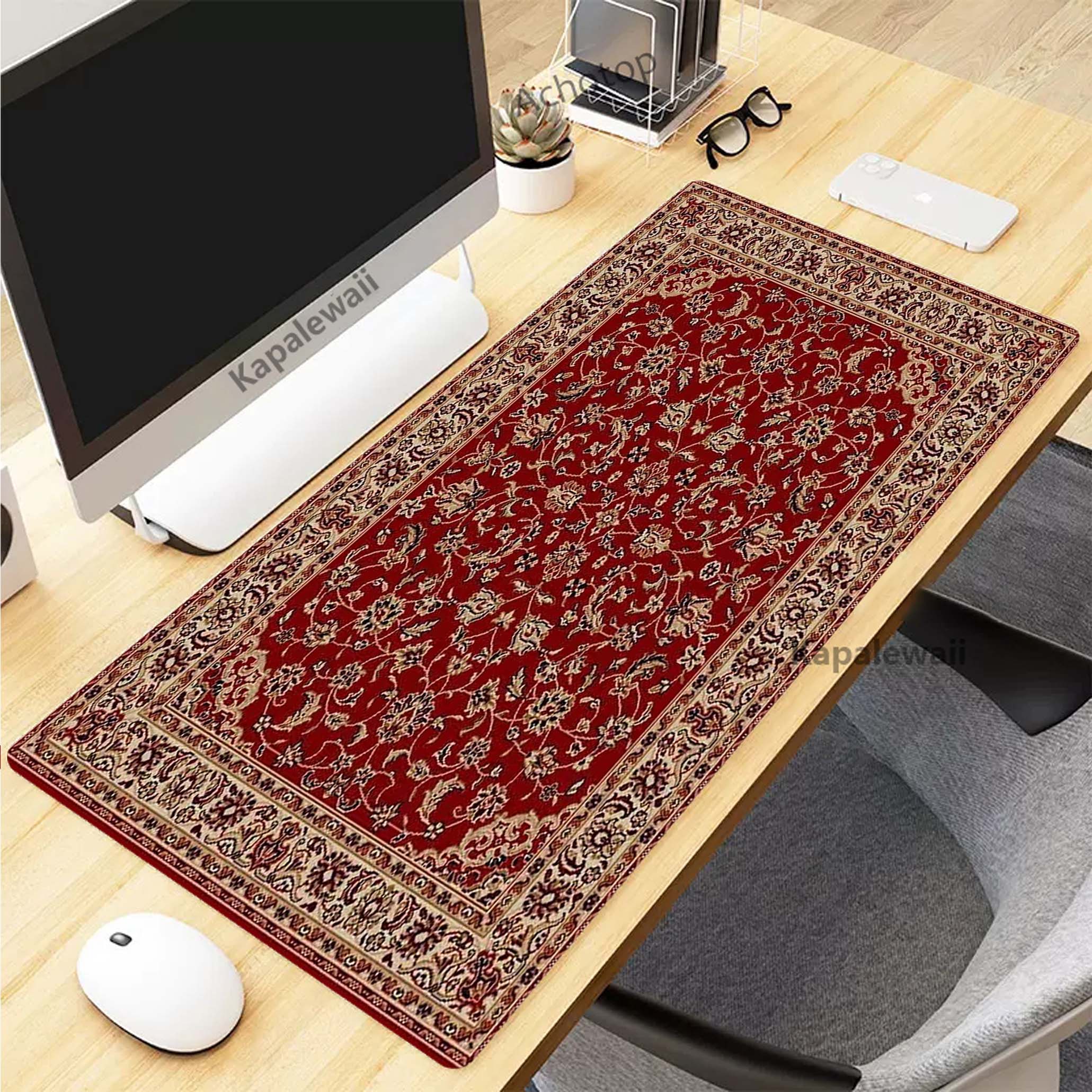 Retro Gaming Table - Retro Persian Carpet Mouse Pad for