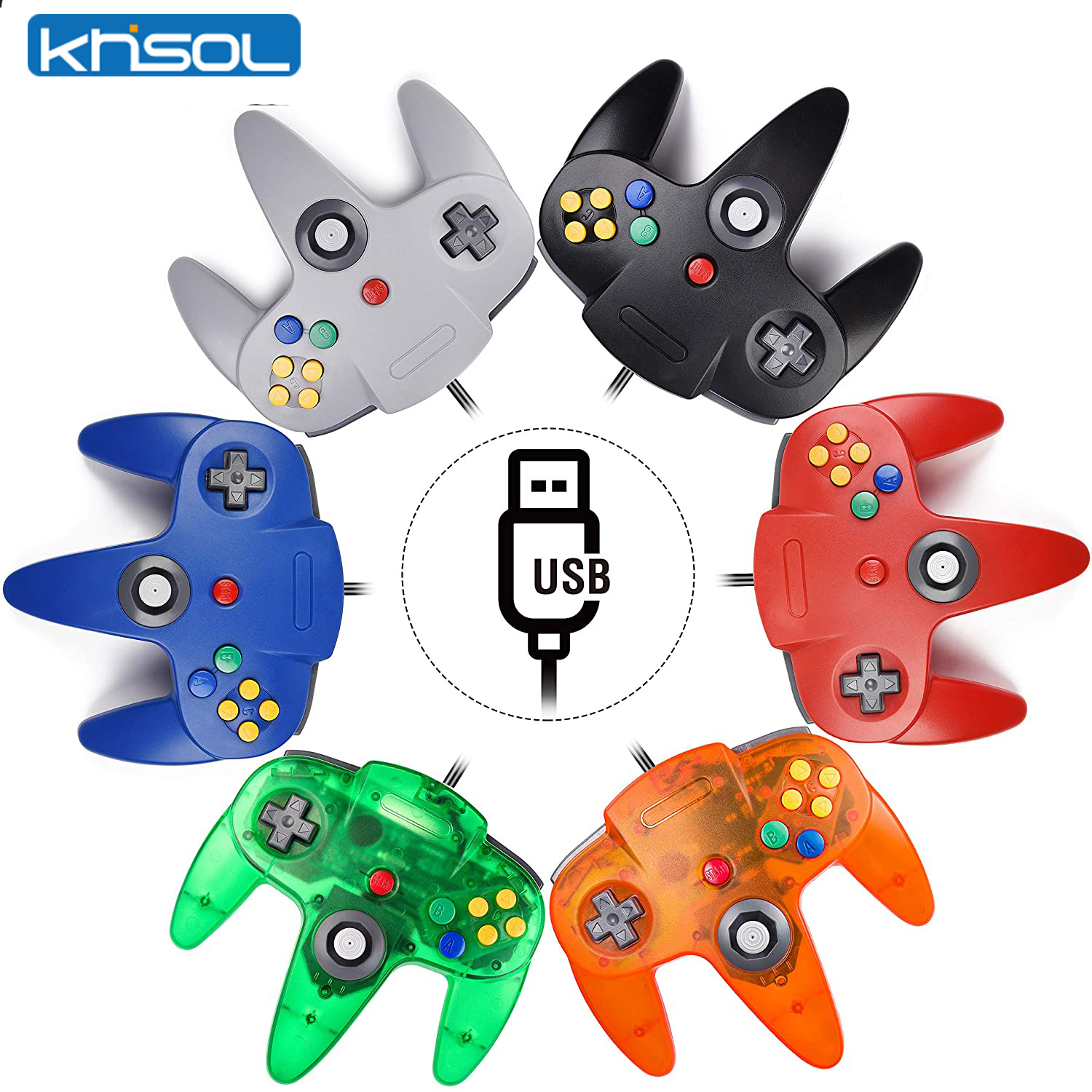 Retro Gaming Table - N64 Controller Classic USB Wired Remote