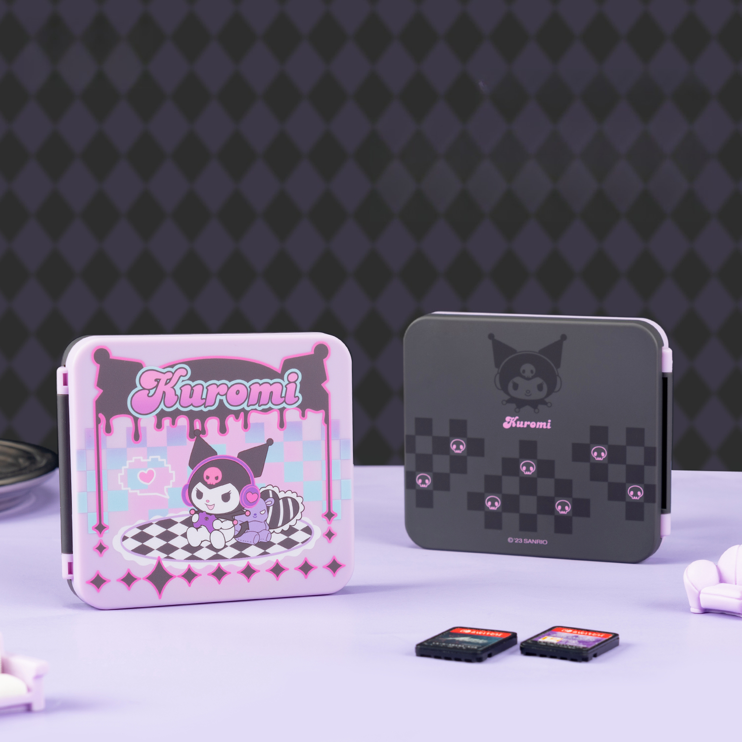 Game Cartridge Case - Anime Sanrio Kuromi for Switch Game