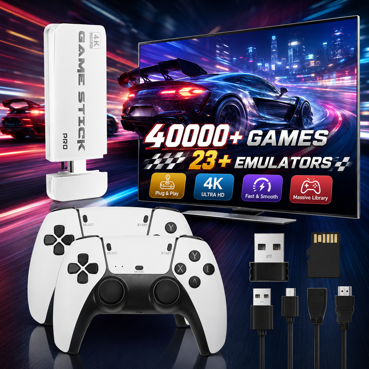 Retro Gaming For Tv - M15 Ultra Retro Game Console 64GB