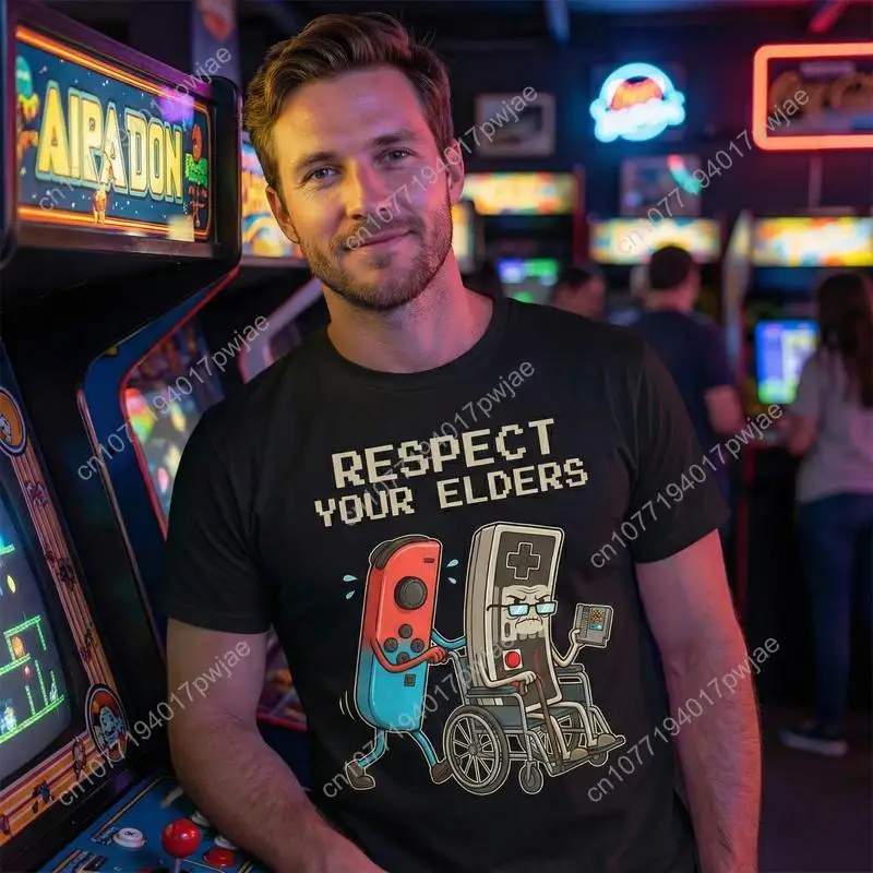 Funny Retro Gamer Graphic T-Sh - Retro Gaming T Shirt ulasan dan harga