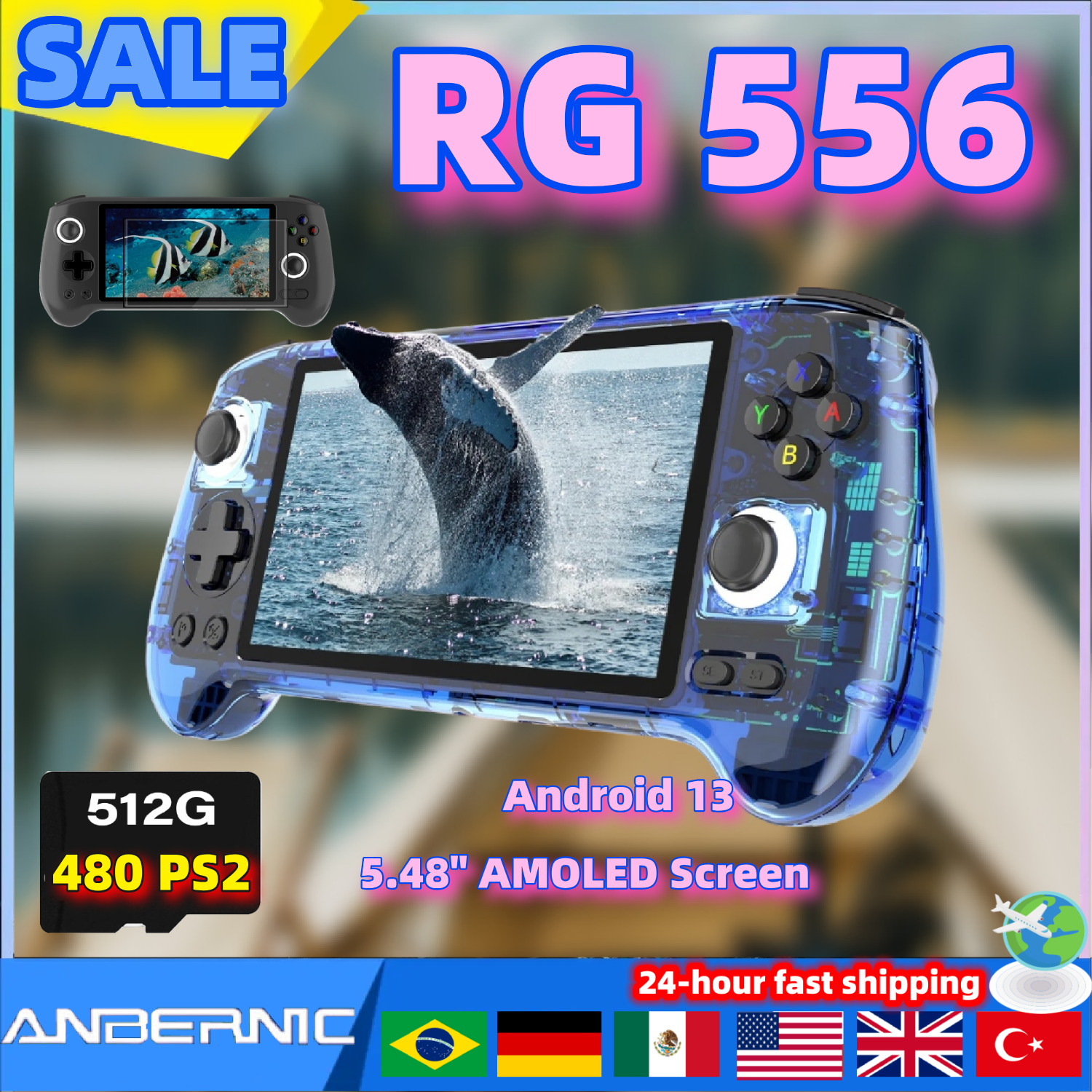 ANBERNIC RG556 Retro Video Gam - Retro Gaming Android ulasan dan harga