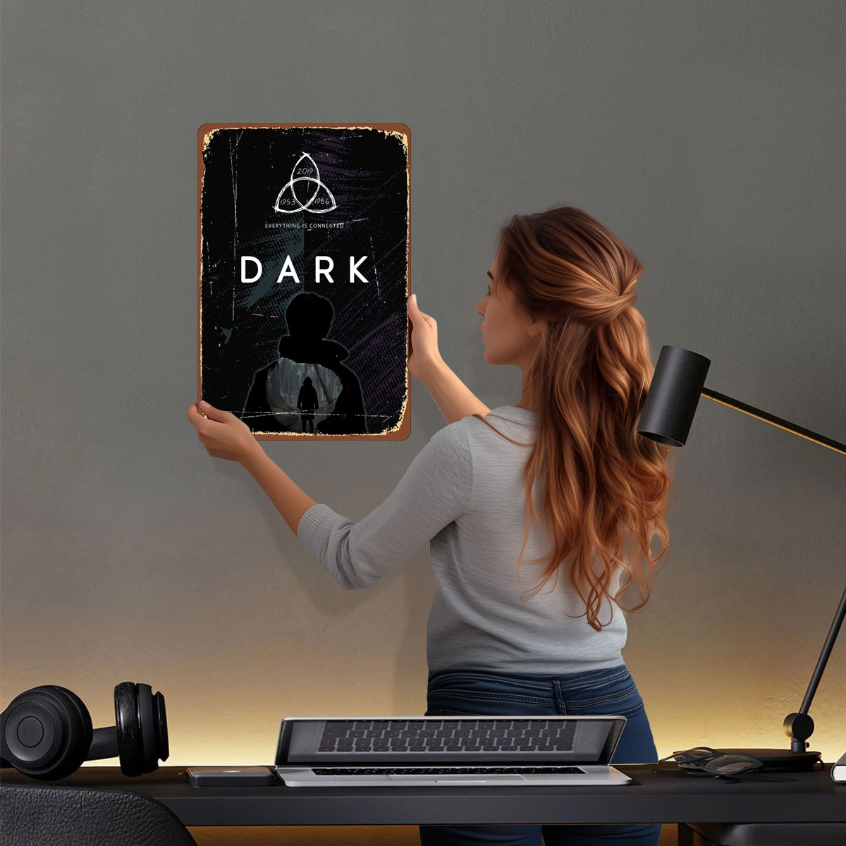 Dark Metal Signs Tv Show Poste - Retro Gaming For Tv ulasan dan harga
