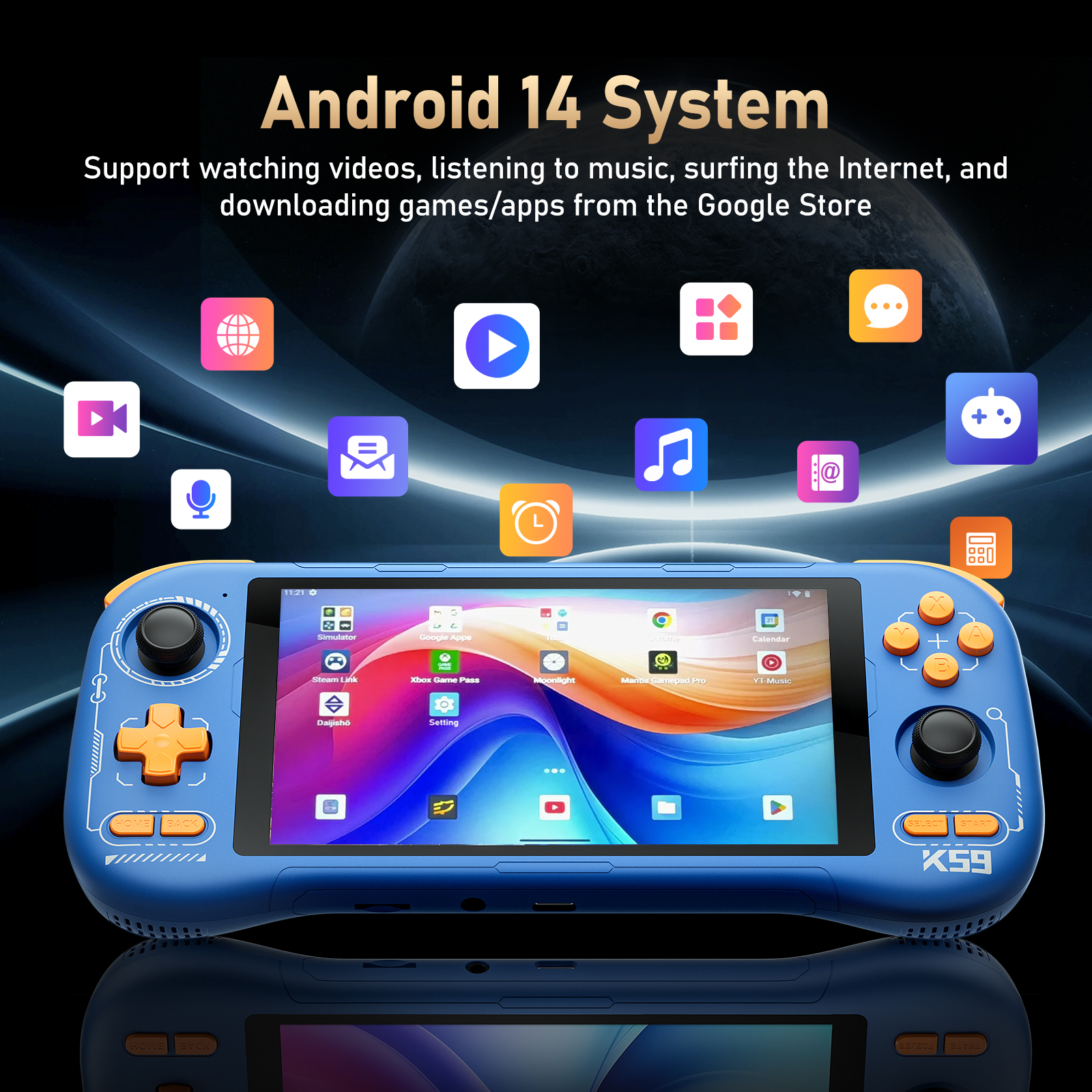 K59 Pro Android 14 Handheld Ga - Retro Gaming Mobile ulasan dan harga