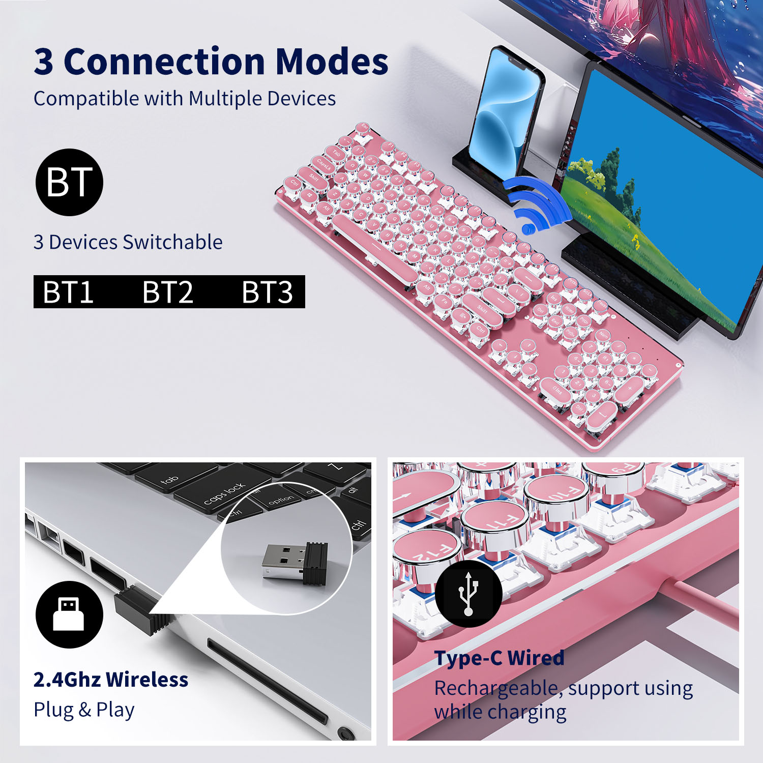 EWEADN TK950 Tri-Mode Ergonomi - Retro Gaming For Windows ulasan dan harga