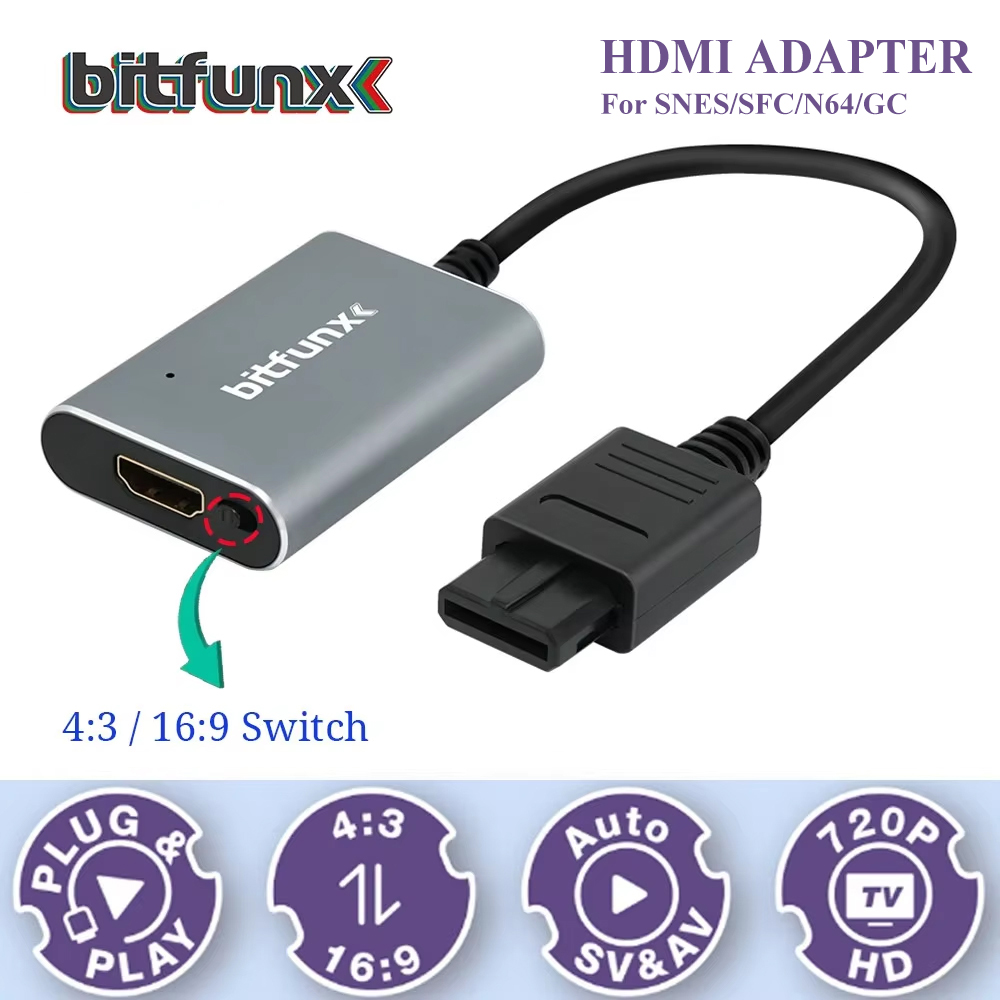 Bitfunx 720P Svideo / AV To HD - Retro Gaming Mobile ulasan dan harga