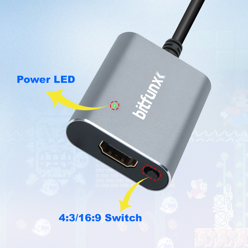 Bitfunx 720P Svideo / AV To HD - Retro Gaming Mobile ulasan dan harga