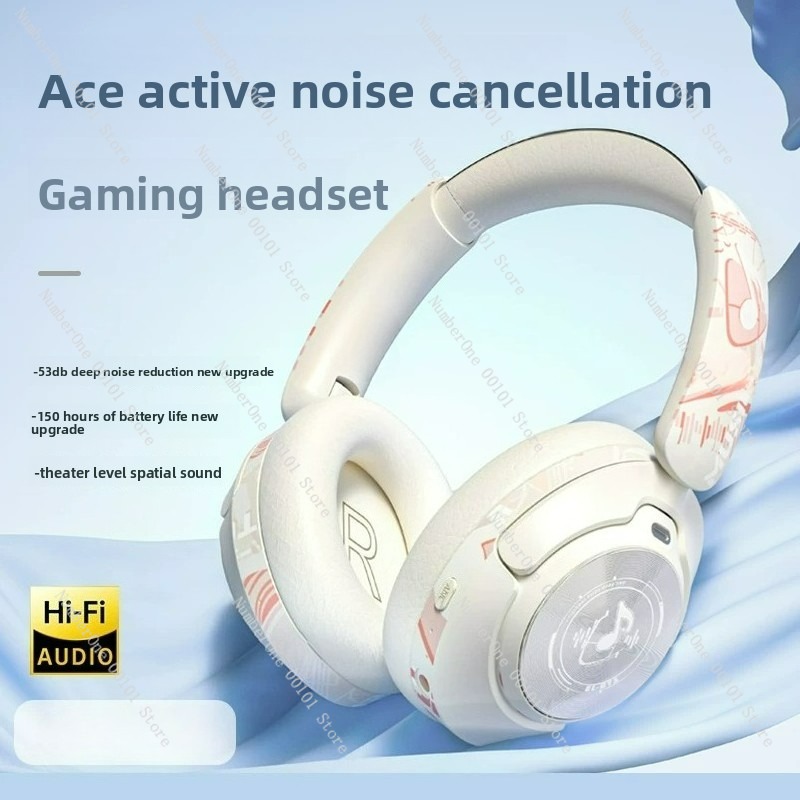 Active Noise Cancelling Blueto - Retro Gaming Headset ulasan dan harga