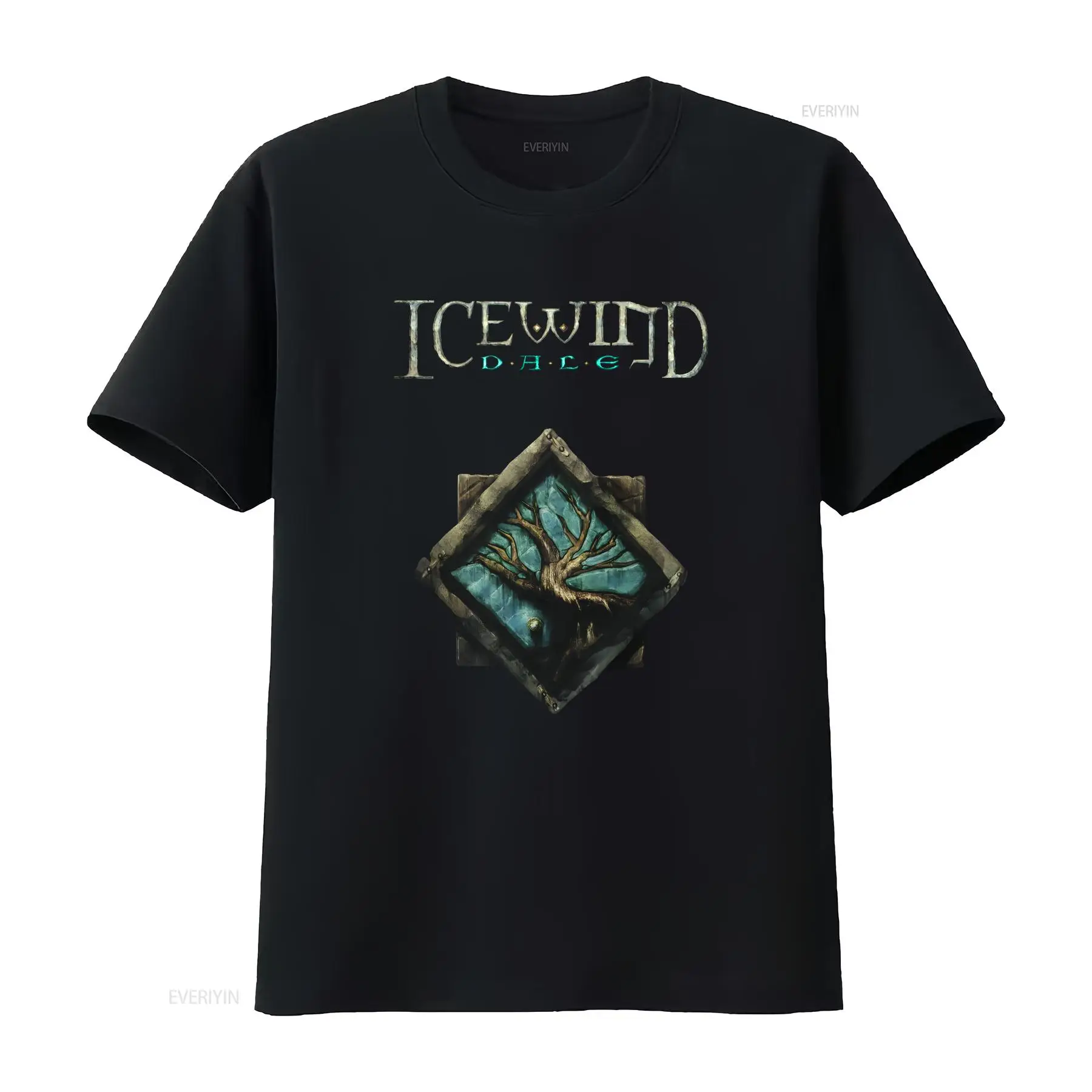 Icewind Dale Logo Classic Vide - Retro Gaming T Shirt ulasan dan harga