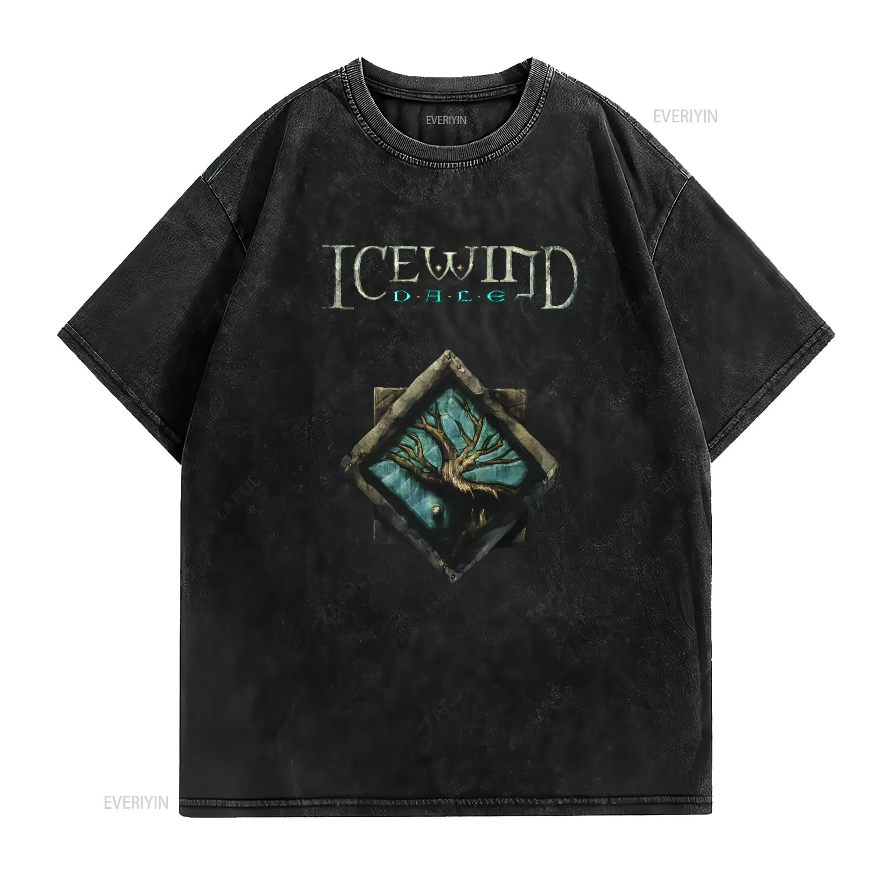 Icewind Dale Logo Classic Vide - Retro Gaming T Shirt ulasan dan harga