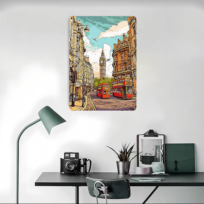 London Vintage Poster Wall Art - Retro Gaming In London ulasan dan harga