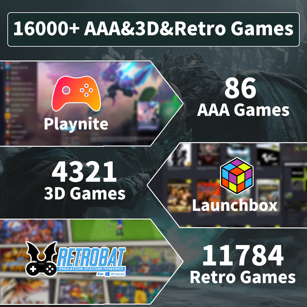 1TB Retro Gaming SSD Video Gam - Retro Gaming Emulator Pc ulasan dan harga