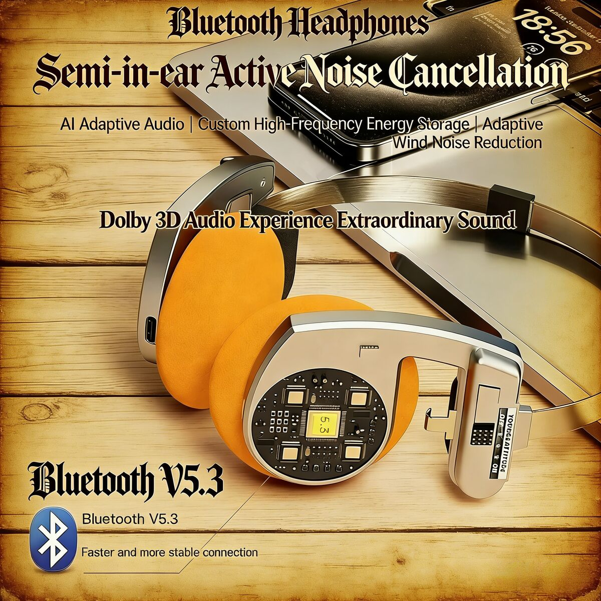 Foldable Portable Retro Style  - Retro Gaming Headset ulasan dan harga