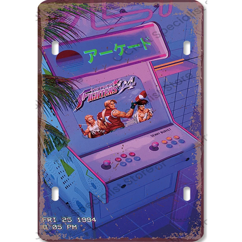 Vintage Gaming Metal Sign Retr - Retro Gaming For Tv ulasan dan harga