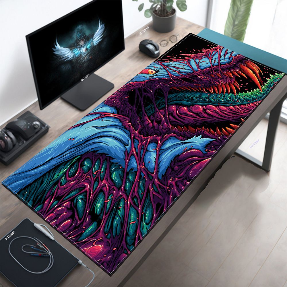 Japan Red Mouse Pad Neon Gore  - Retro Gaming Table ulasan dan harga