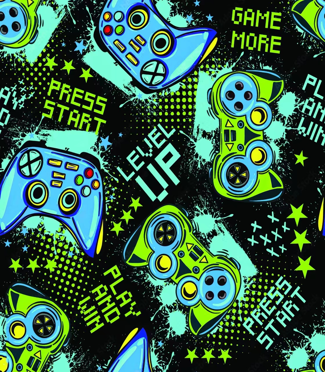 Retro Gamepad Curtains 2-Piece - Retro Gaming Youtube ulasan dan harga