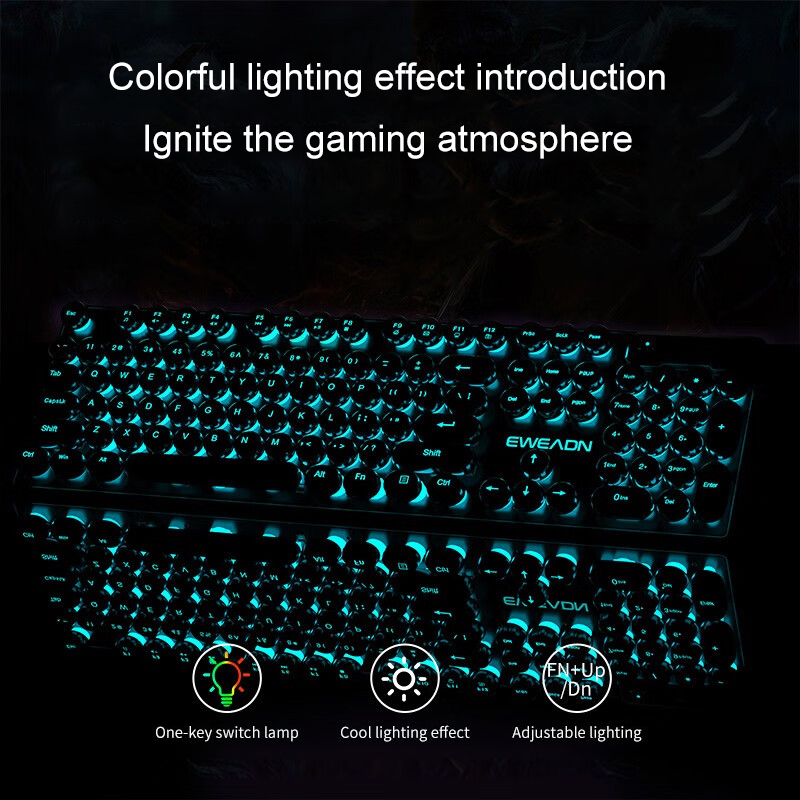 EWEADN Typewriter Gaming Keybo - Retro Gaming For Windows ulasan dan harga