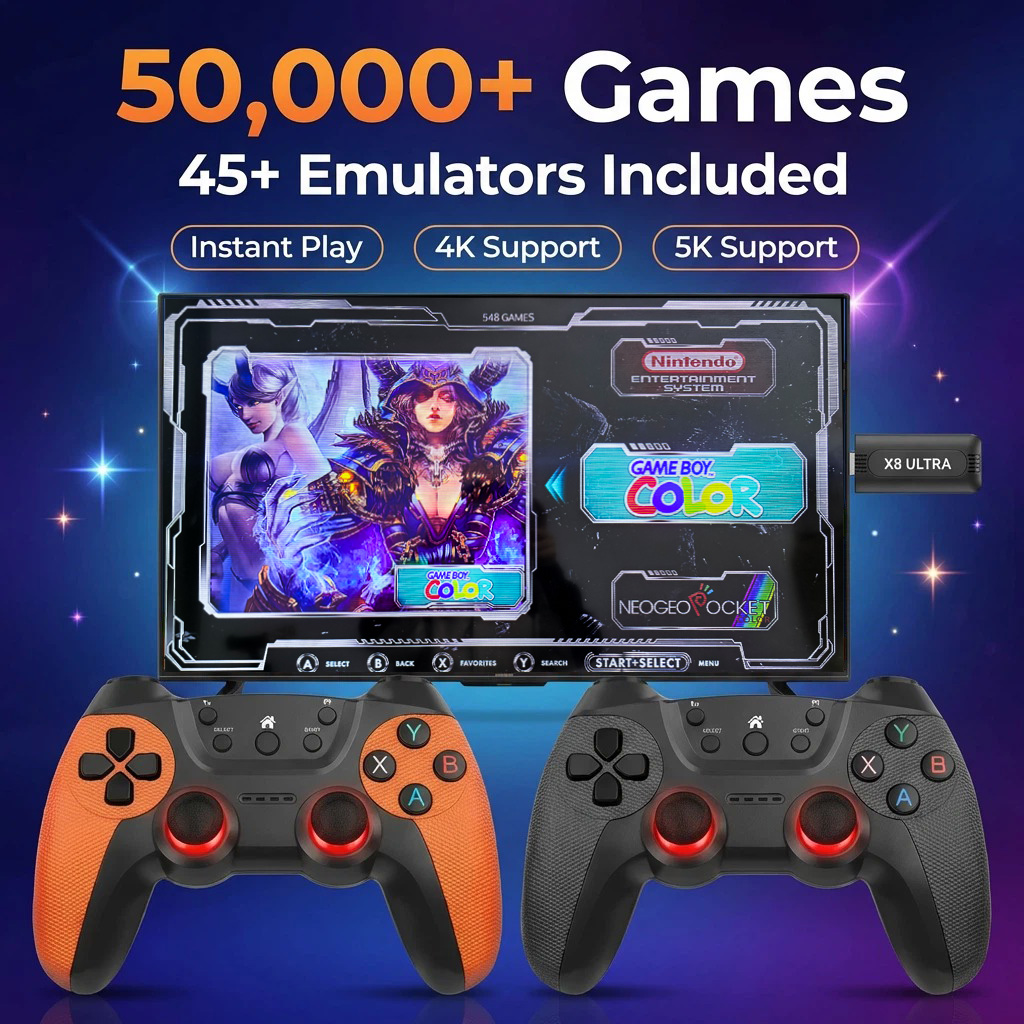 X8 Ultra Game Stick Pro 128GB  - Retro Gaming For Tv ulasan dan harga