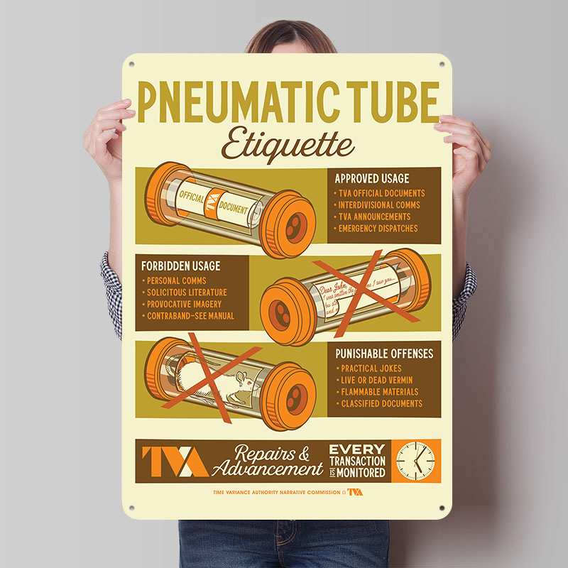 Pneumatic Tube Etiquette Tin P - Retro Gaming Youtube ulasan dan harga