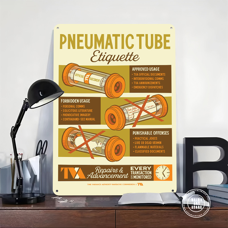 Pneumatic Tube Etiquette Tin P - Retro Gaming Youtube ulasan dan harga