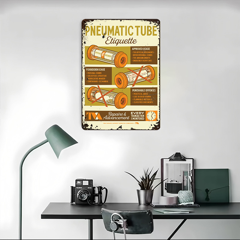 Pneumatic Tube Etiquette Tin P - Retro Gaming Youtube ulasan dan harga