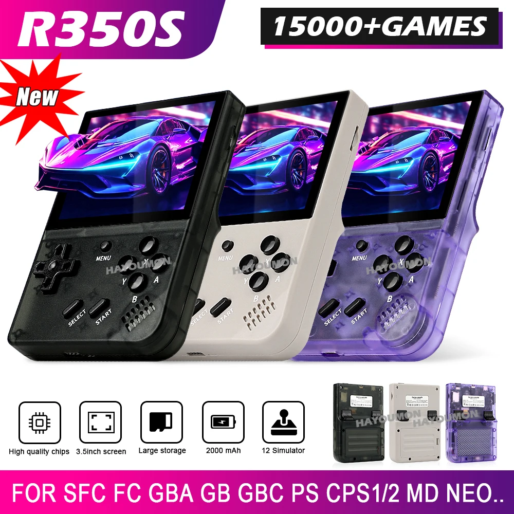 Classic Gray R350S Retro Handh - Retro Gaming Years ulasan dan harga