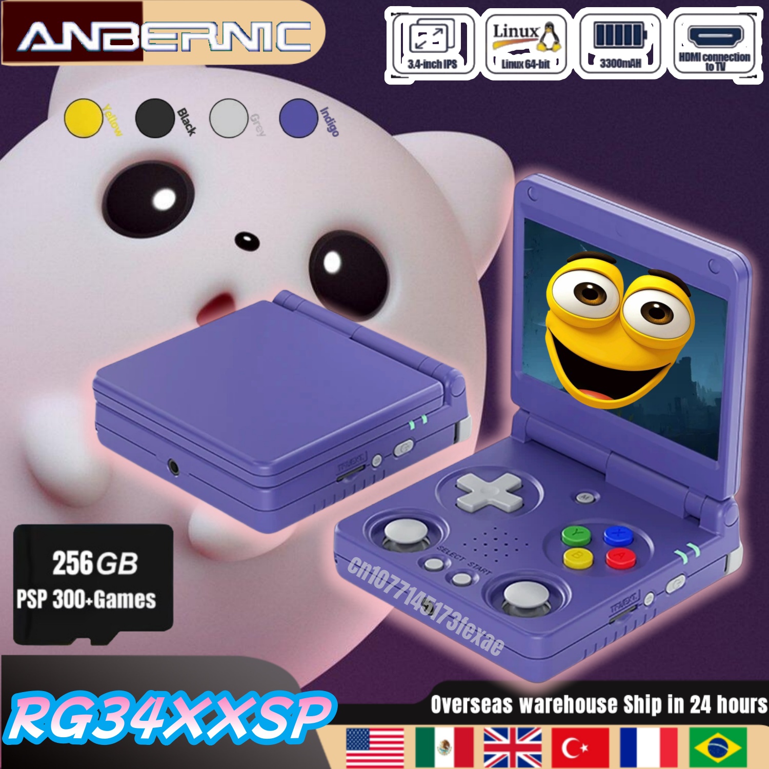 Anbernic RG34XXSP Retro Handhe - Retro Gaming Years ulasan dan harga