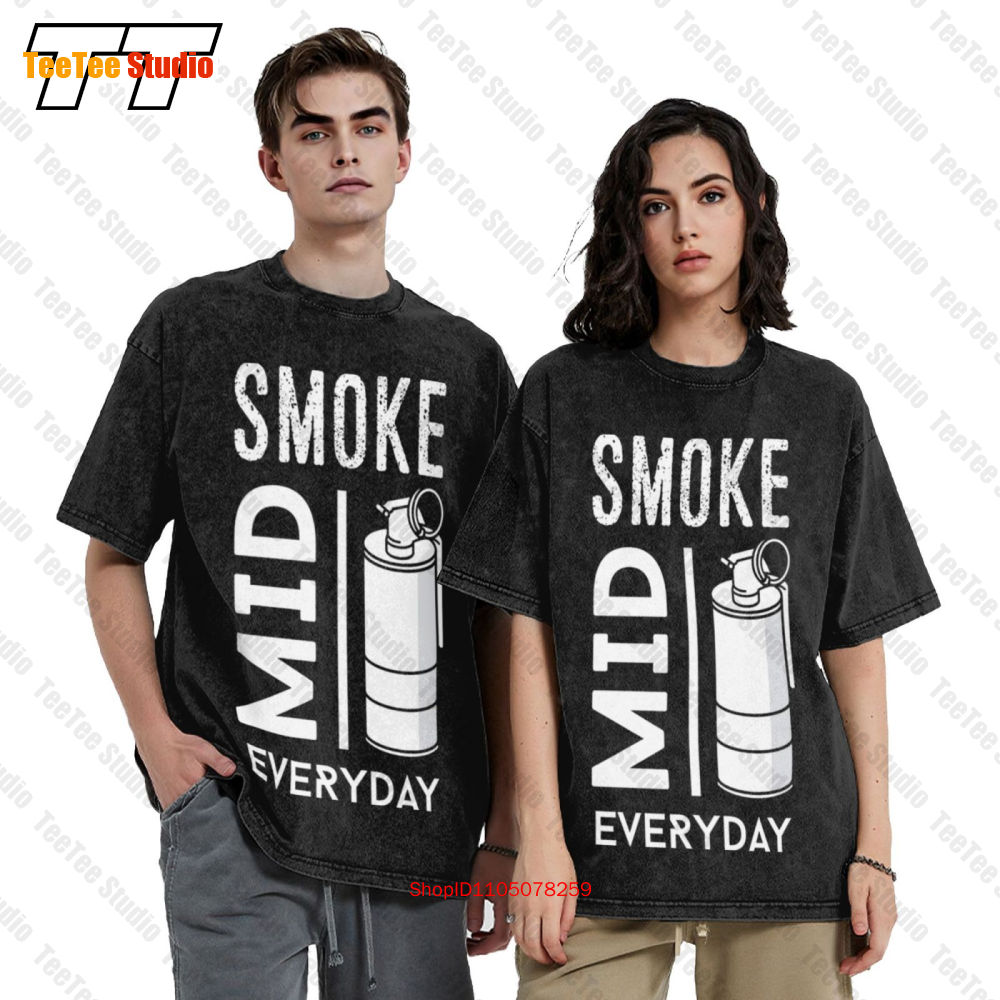 Cs Go Gaming Smoke Mid Everyda - Retro Gaming T Shirt ulasan dan harga