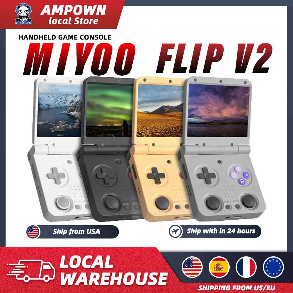 MIYOO Flip V2 Handheld Game Co - Retro Gaming On Linux ulasan dan harga