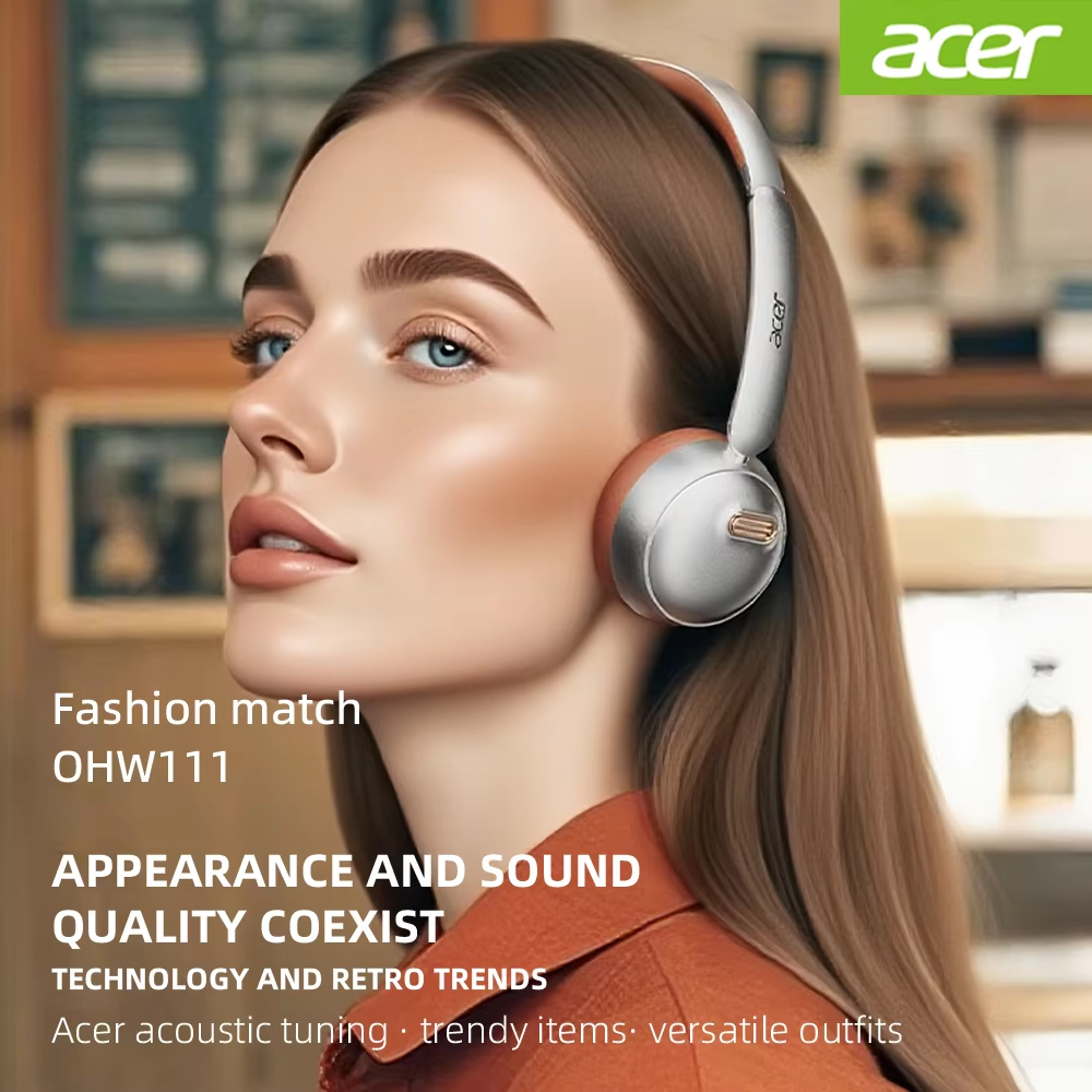 Acer OHW111 Bluetooth Headphon - Retro Gaming Headset ulasan dan harga