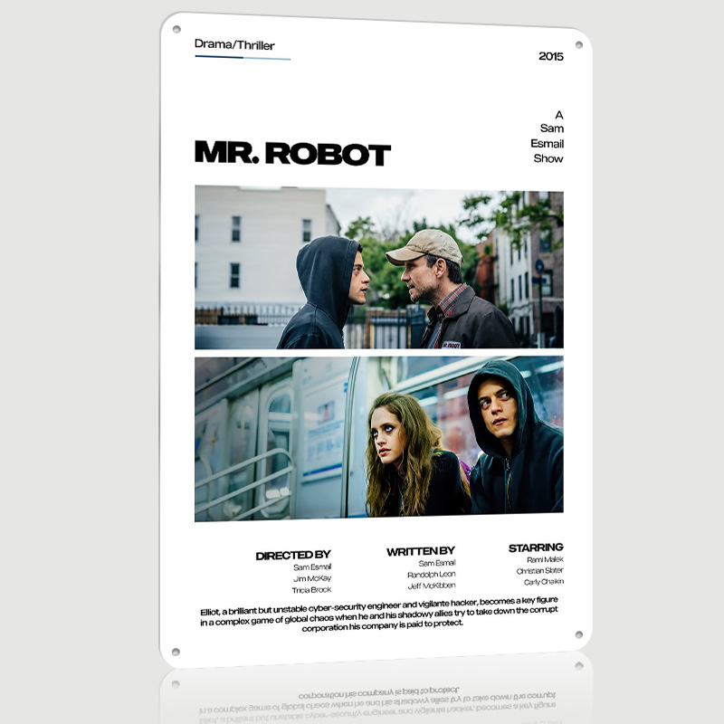 Mr. Robot TV Show Printed Post - Retro Gaming For Tv ulasan dan harga