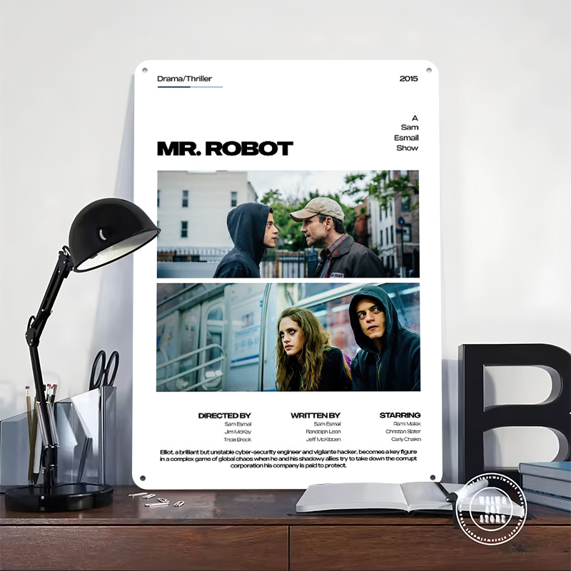 Mr. Robot TV Show Printed Post - Retro Gaming For Tv ulasan dan harga