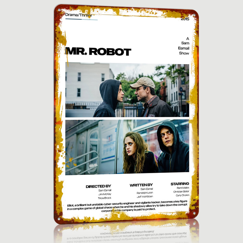 Mr. Robot TV Show Printed Post - Retro Gaming For Tv ulasan dan harga
