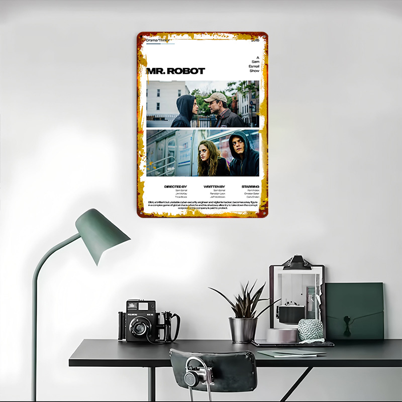 Mr. Robot TV Show Printed Post - Retro Gaming For Tv ulasan dan harga