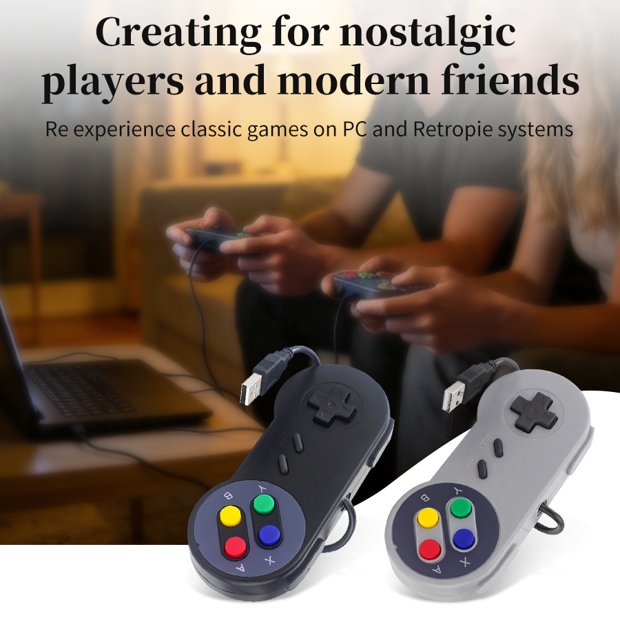 USB Retro Gamepad for PC NESPi - Retro Gaming For Windows ulasan dan harga