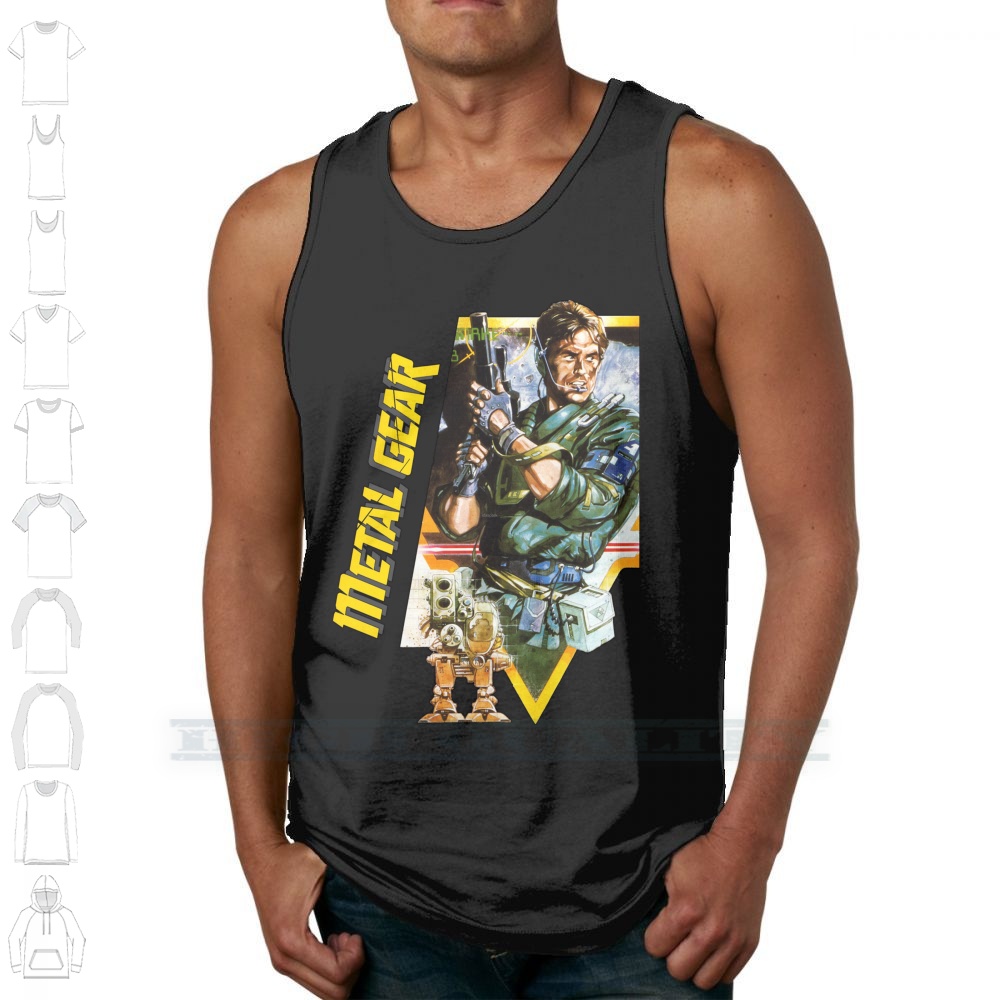 Metal Gear 100% Cotton T Shirt - Retro Gaming Gamestop ulasan dan harga