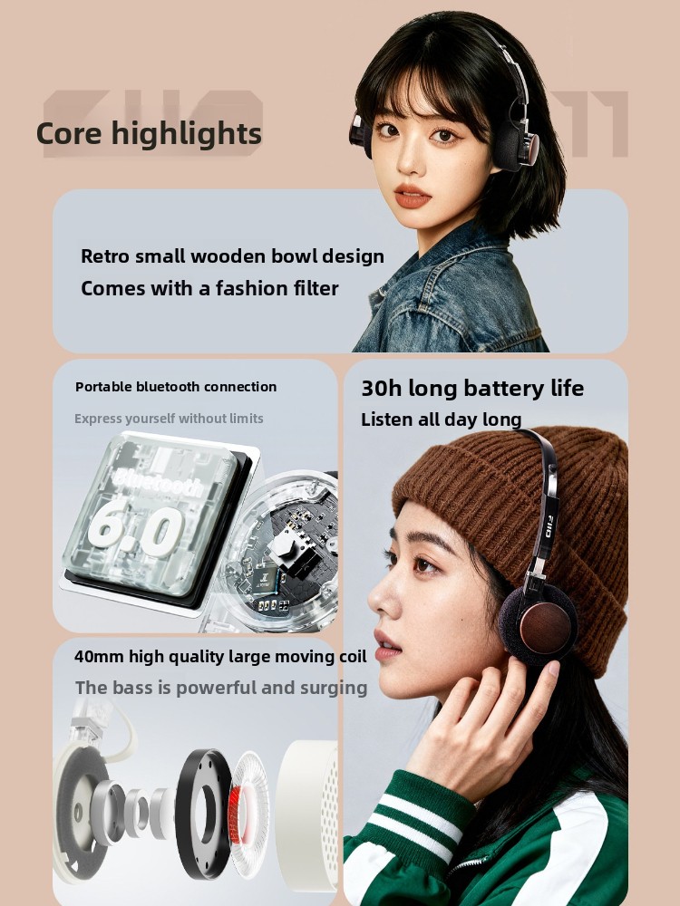 FiiO EH11 Wireless Headphones  - Retro Gaming Headset ulasan dan harga
