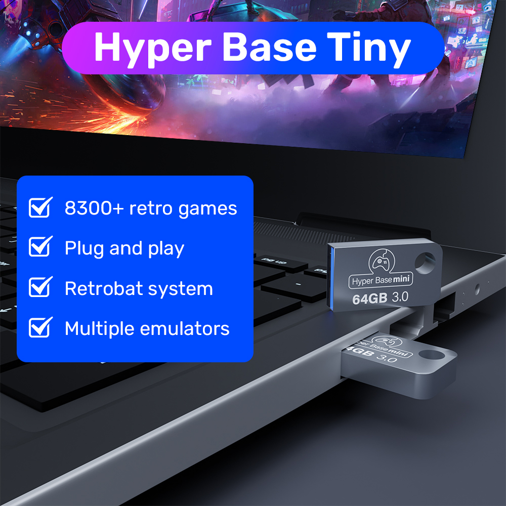 Retrobat 64G Gaming USB Flash  - Retro Gaming Emulator Pc ulasan dan harga