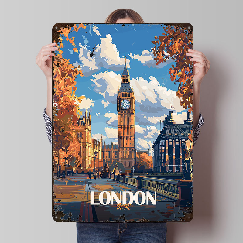 London Big Ben Printed Poster  - Retro Gaming In London ulasan dan harga