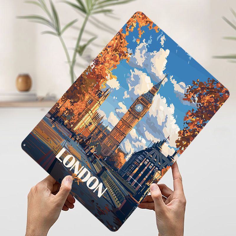 London Big Ben Printed Poster  - Retro Gaming In London ulasan dan harga