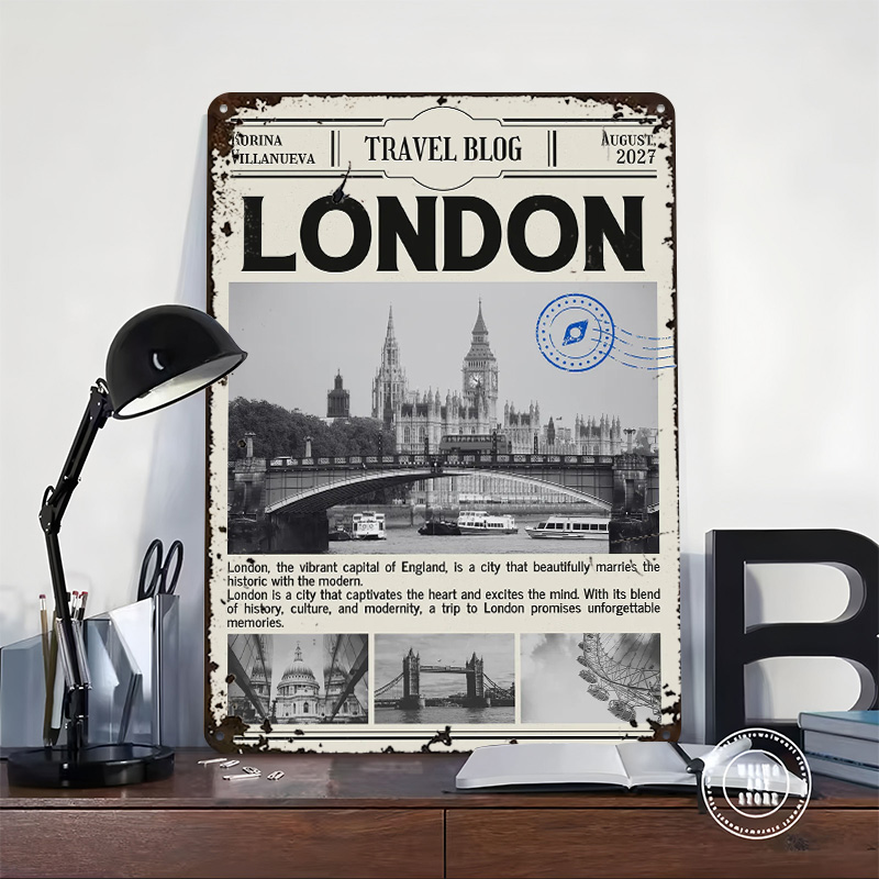 London Travel Printed Poster C - Retro Gaming In London ulasan dan harga