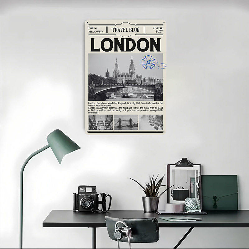 London Travel Printed Poster C - Retro Gaming In London ulasan dan harga