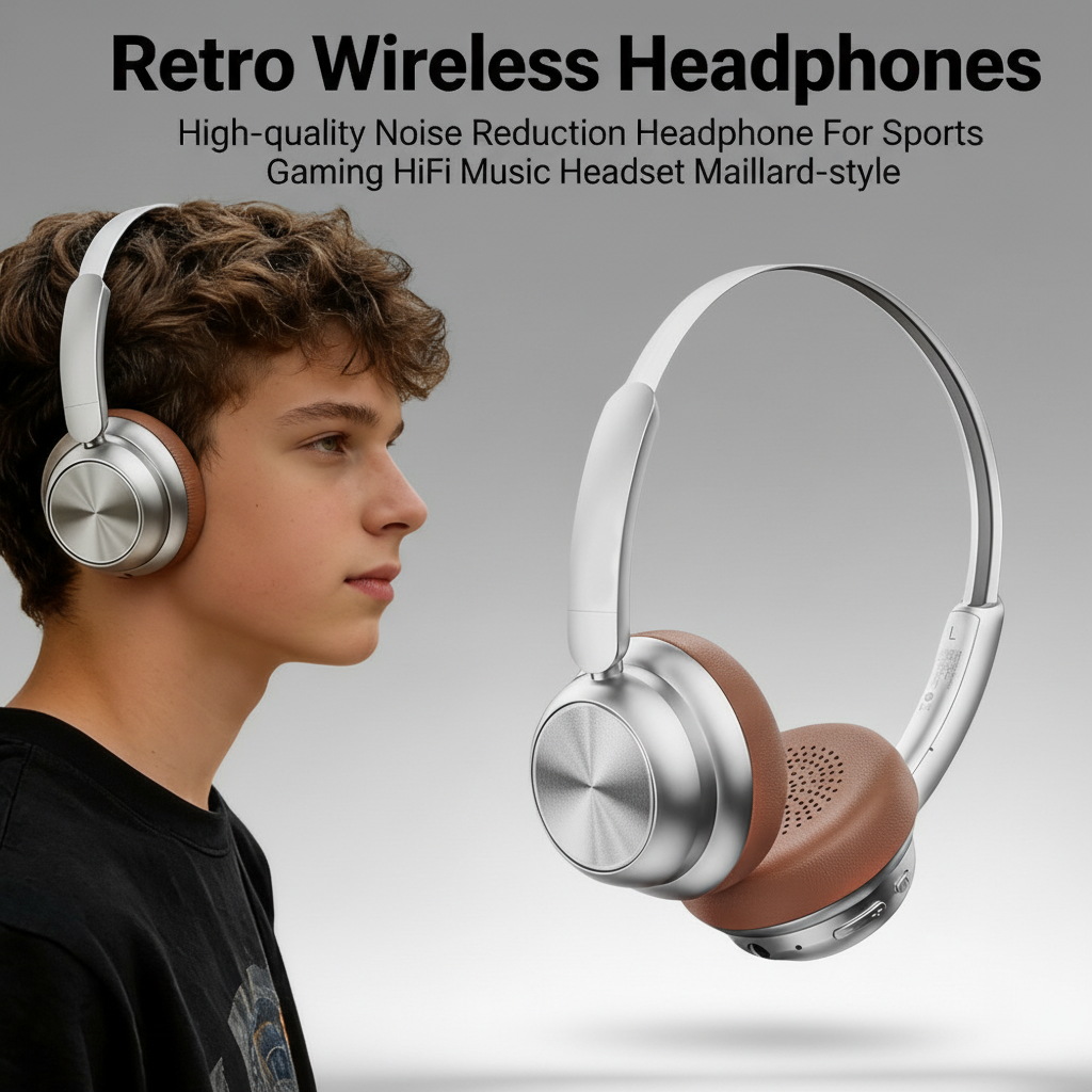 Retro Wireless Headphones High - Retro Gaming Headset ulasan dan harga