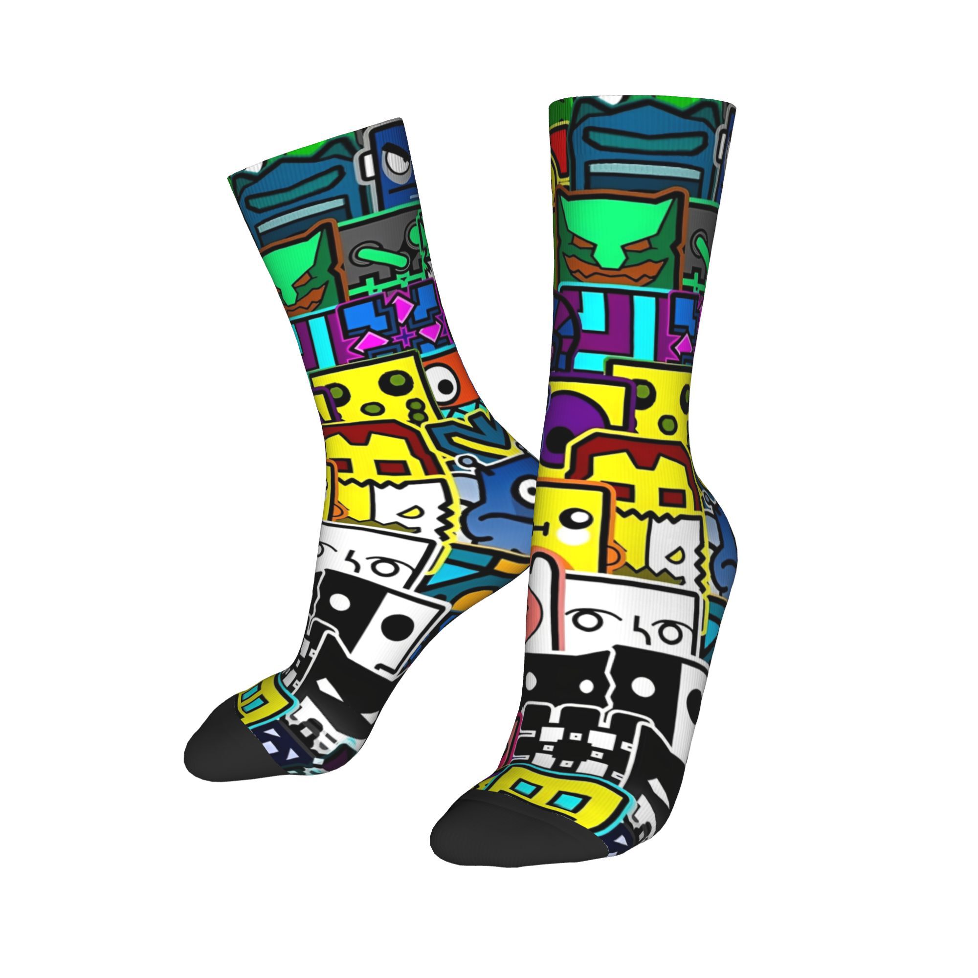Geometry Gaming Dashed  Socks  - Retro Gaming Youtube ulasan dan harga