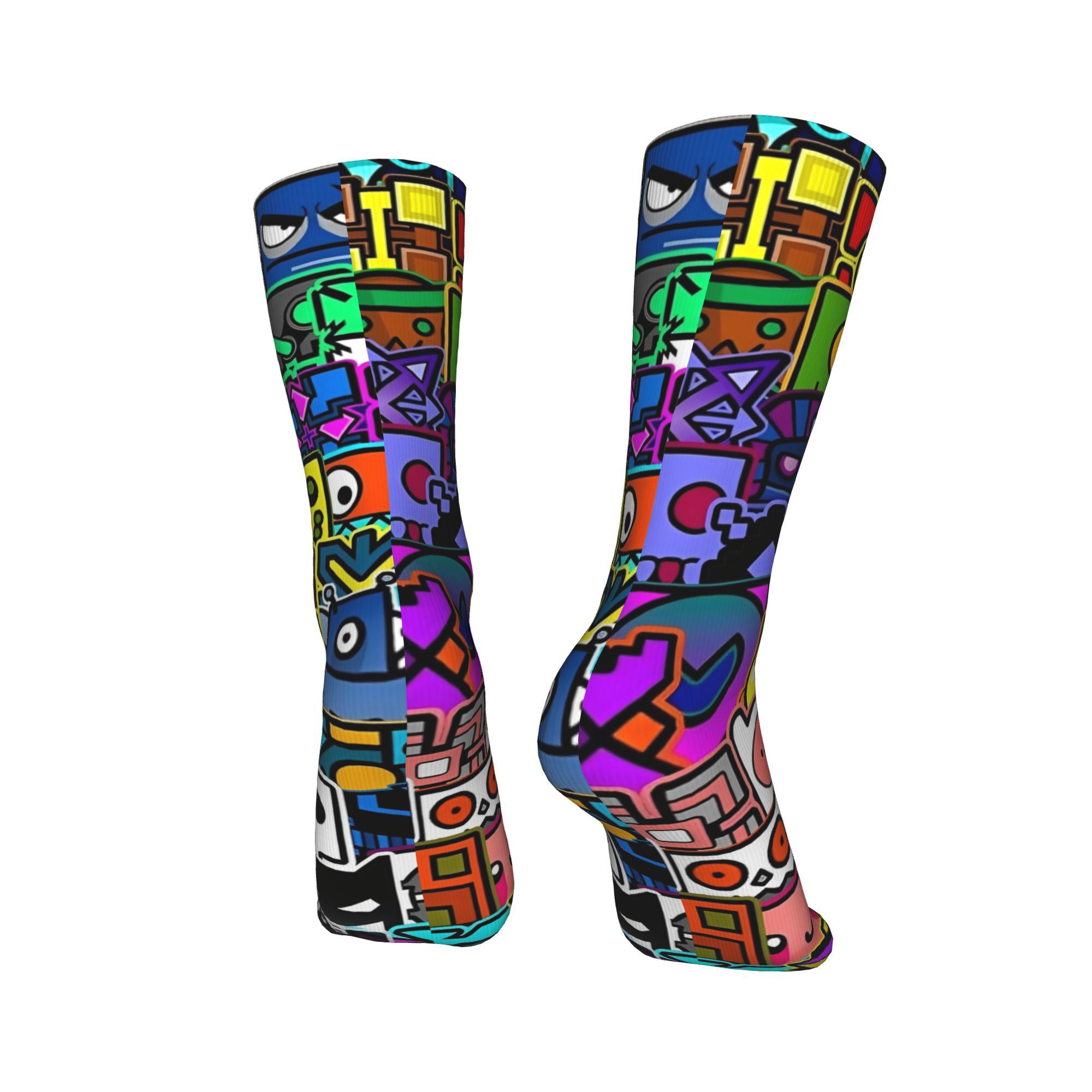 Geometry Gaming Dashed  Socks  - Retro Gaming Youtube ulasan dan harga